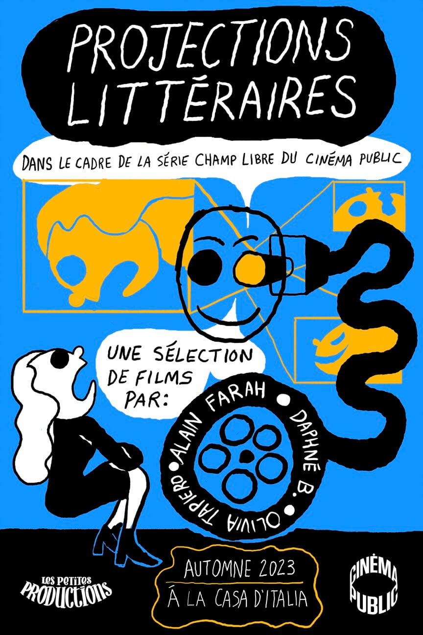 Affiche du projet de projections littéraires réalisée par Walter Scott