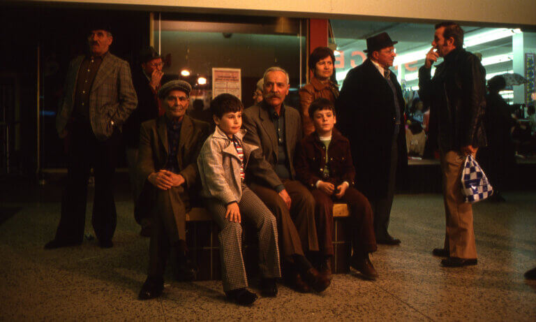 Portrait de famille lors du tournage du film A Poet in the Family de Nicola Zavaglia.