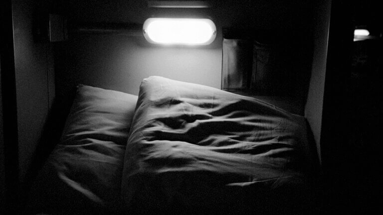 Une couchette sur le train Océan.